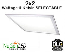 Load image into Gallery viewer, PNL2X2-40L-LKFS-PRM 2x2 SELECTABLE WATTAGE and COLOR LED Flat Panel DLC 120-277v