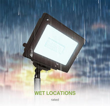 Load image into Gallery viewer, 2 PACK ASD-FLSL-50N50A-BZ-2pack 50W LED Outdoor Flood Light 120V 5100 Lm 5000K Daylight Knuckle Mount LED Security Lights