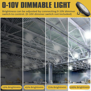 BLACK NG-IHB-150W-508-B 150 Watt Industrial High Bay LED Light Fixture DLC 5000K dimmable