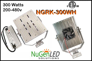SALE - NGRK-300WH LED Shoebox Retrofit Kit 36,083LM 5YR Warranty 5000K 200-480V
