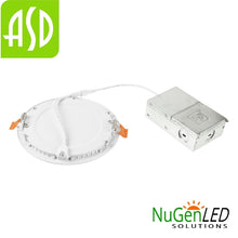 Load image into Gallery viewer, 12 Pack ASD-JBR-6D15AC-WH-12PACK ASD LED Round Recessed Downlight 6&quot; 15W CCT Selectable 2700/3000/3500/4000/5000K Energy Star