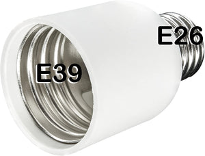 6 PACK - E39 MOGUL to E26 MEDIUM Edison Base Corn Bulb Socket Reducing Adapter