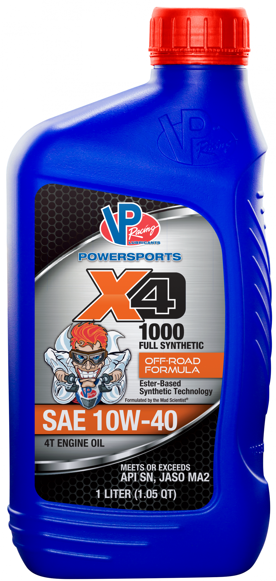 VP Racing X4-1000 10W-40 Synthetic Oil 1 liter / 1.05qt