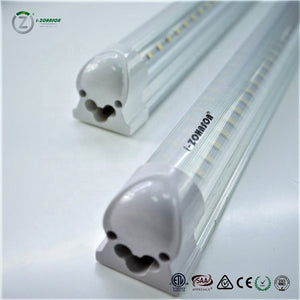 20 PACK 72 Watt LED Pit Strips 8FT Clear V Integrated Linkable Tubes Lights +9000LM 5000K