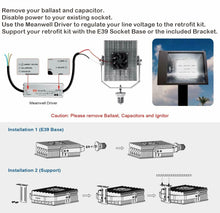 Load image into Gallery viewer, SALE - NGRK-300WH LED Shoebox Retrofit Kit 36,083LM 5YR Warranty 5000K 200-480V