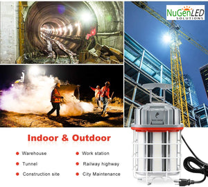 NuGen LED Solutions 125w LINKABLE Construction Work Light 5YR Warranty 17500 Lumens