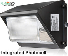 Load image into Gallery viewer, 100 Watt Wall Pack &amp; Photocell 12200LM 5000k IP65 5YR Warranty 120-277v