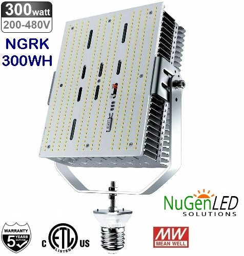 SALE - NGRK-300WH LED Shoebox Retrofit Kit 36,083LM 5YR Warranty 5000K 200-480V