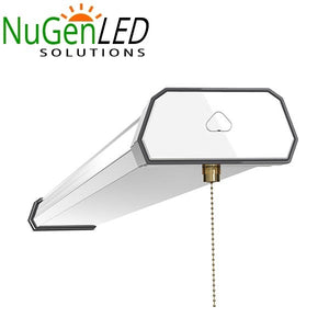 4FT 120 Watt Linkable Linear Shop Light Pendant or Surface Fixture 5000k 15,600 Lumens