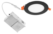 Load image into Gallery viewer, 4in Black 12 pack ASD‐JBR‐4D12AC‐BK cut-in wafer slim downlight 12w color selectable dimmable