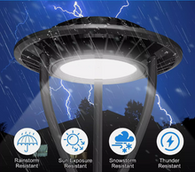 Load image into Gallery viewer, NG-PTA-150WD-508S-BLSY Selectable Lumens Round Post Top LED Fixture Dusk to Dawn 5000k Daylight
