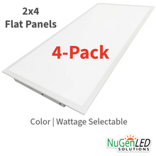 Load image into Gallery viewer, 4-PK | NG-FPN-72W | 2x4 Flat Panel | Selectable up to 72 Watts | Color Selectable