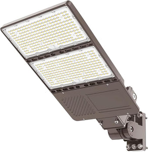NG-PL-320W LED Parking Lot Area Light 5000k Daylight Premium DLC Integrated Photocell Option Shoebox 120-277v