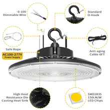 Load image into Gallery viewer, NG-UFOPR-300W-508-B 300w LED UFO High Bay 5000k 120/277vac 5YR Warranty 39,800 Lumens