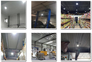 Color Wattage Selectable 150w 200w 240w UFO High Bay LED 31,834LM 3k 4k 5k  NG-UFOPR-240WC-358-B