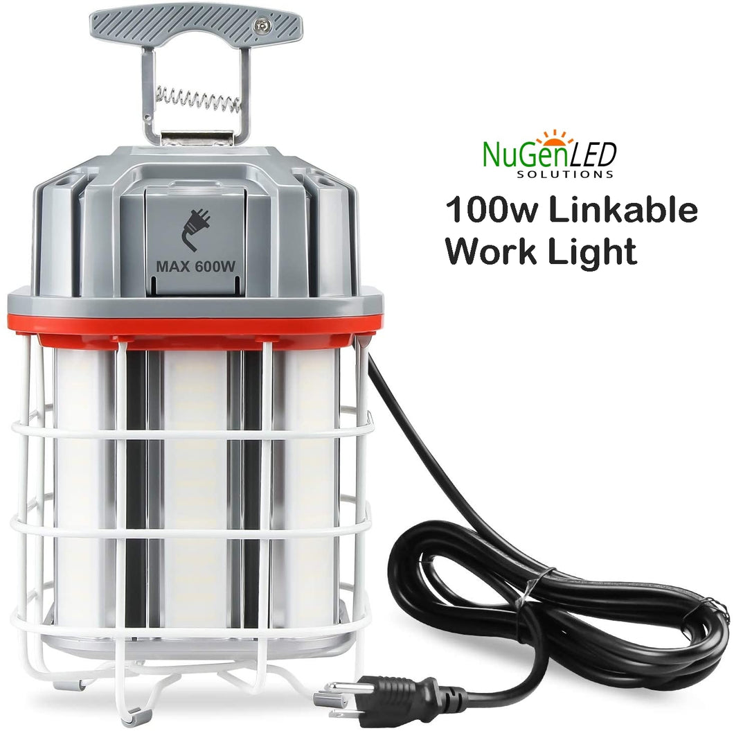 NuGen LED Solutions 100w LINKABLE Construction Work Light 5YR Warranty 14000 Lumens