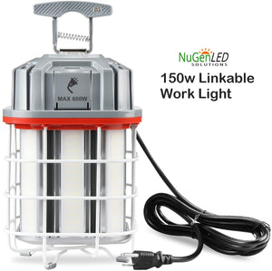 NuGen LED Solutions 150w LINKABLE Construction Work Light 5YR Warranty 21000 Lumens