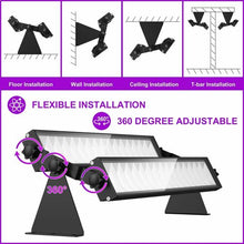 Load image into Gallery viewer, 160 UV LED Black Light Double Bar Glow Party DJ Club Stage Lighting - IP65 Weatherproof