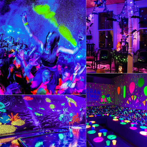 160 UV LED Black Light Double Bar Glow Party DJ Club Stage Lighting - IP65  Weatherproof