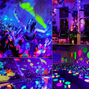 160 UV LED Black Light Double Bar Glow Party DJ Club Stage Lighting - IP65 Weatherproof