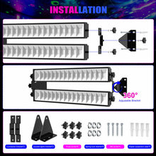 Load image into Gallery viewer, 160 UV LED Black Light Double Bar Glow Party DJ Club Stage Lighting - IP65 Weatherproof