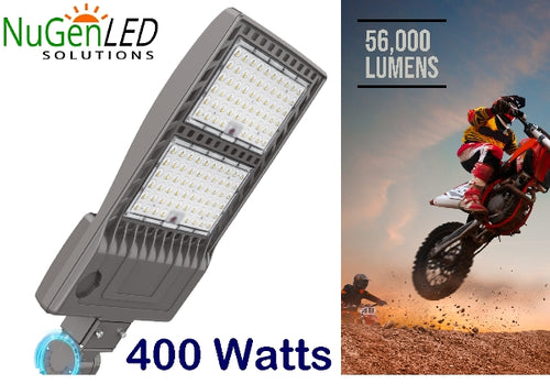 NG-NSB-400W 56,000LM LED Shoebox Area Light 5000k 400 Watts 120/277vac