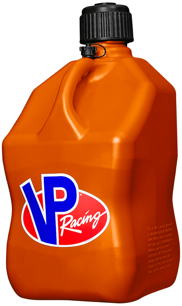 VP Racing Fuels 5 Gallon Orange Utility Jug Motorsport Competition Can # 3572