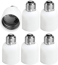 Load image into Gallery viewer, 6 PACK - E39 MOGUL to E26 MEDIUM Edison Base Corn Bulb Socket Reducing Adapter