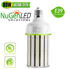 Load image into Gallery viewer, NuGen LED 80 Watt Corn Bulb 11200 Lumens 5000k 5YR Warranty 120-277V