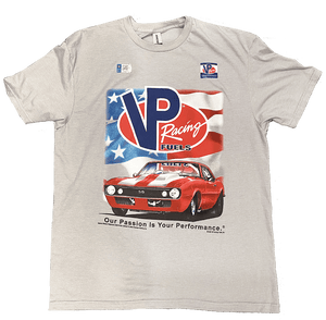 VP Racing Fuels USA Classic Camaro Patriotic T-Shirt Johny Rockstar Design SKU: 9121-LG 9121-XL