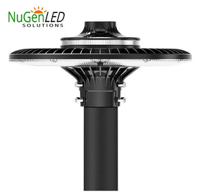 SALE NG-AL-100W-508P-B Outdoor Round Post Top Area Light Fixture 100w 5000k photocell