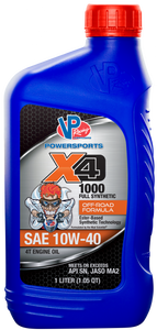 VP Racing X4-1000 10W-40 Synthetic Oil 1 liter / 1.05qt