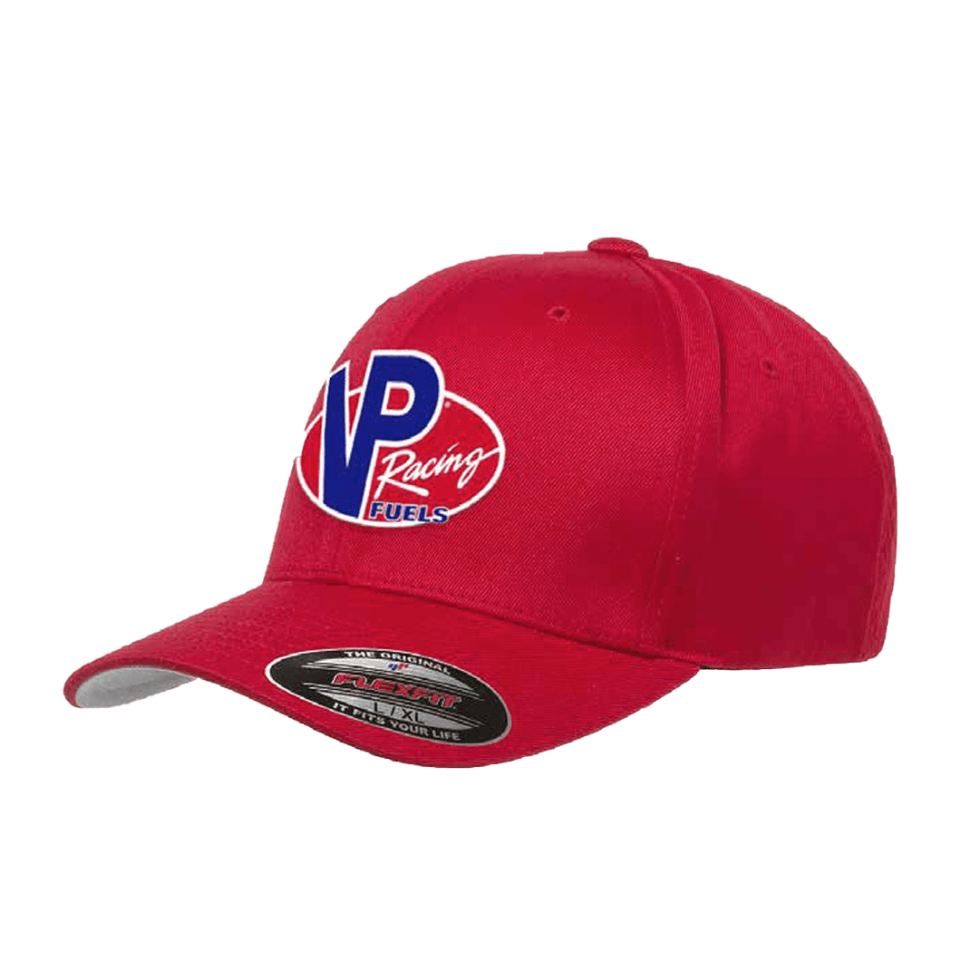 VP Racing Fuels - Red Flexfit Baseball Cap 9183-RD-S/M  Small/Medium