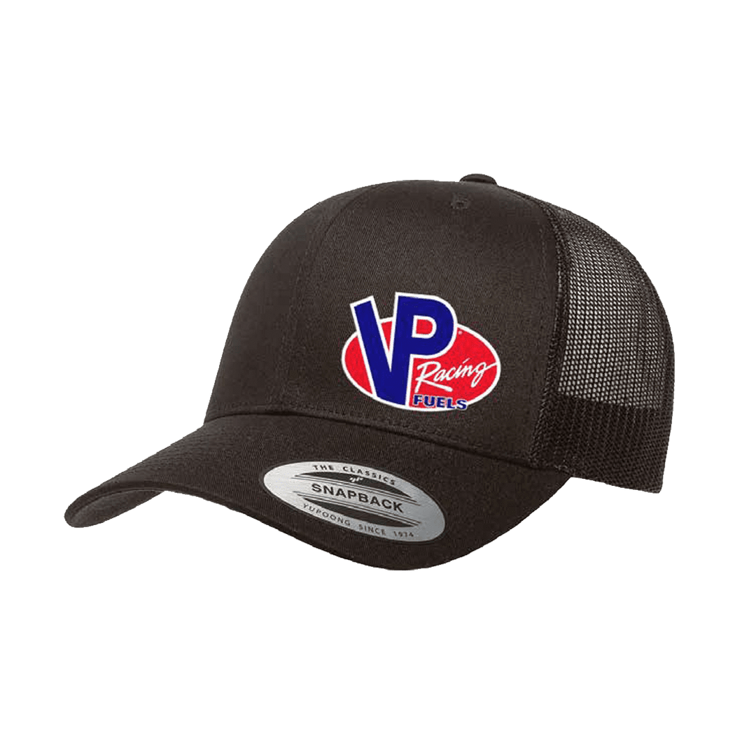 VP Racing Trucker Cap Hat  SKU: 9185-BK-ONE Size Fits All Adjustable Snapback