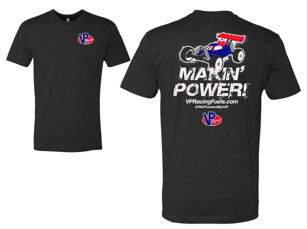 VP Racing Fuels RC Hobby Makin’ Power T-Shirt SKU: 9519-BK-MD MEN'S MEDIUM