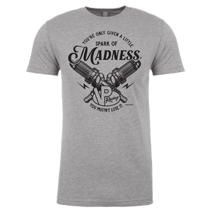 VP Racing Fuels Spark Of Madness Men's T-Shirt Gray Robin Williams Quote