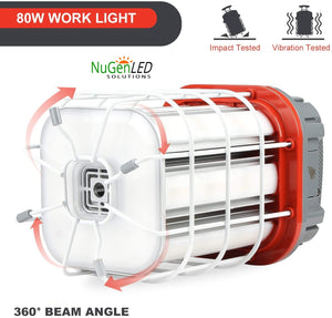 NuGen LED Solutions 80w LINKABLE Construction Work Light 5YR Warranty 11200 Lumens