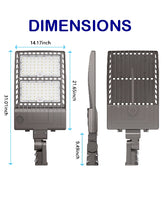 Load image into Gallery viewer, NG-NSB-400W 56,879LM LED Shoebox Parking Lot Area Light 5000k 400 Watts 120/277vac