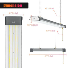 Load image into Gallery viewer, 4FT 100 Watt Linkable Linear Shop Light Pendant or Surface Fixture 5000k 13,000 Lumens