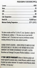 Load image into Gallery viewer, TCP FED28N15050E39CL 30W LED Glass Filament Lamp ED28 5000K 6000Lm 120-277V E39