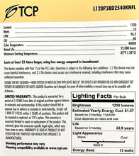 Load image into Gallery viewer, TCP PAR 38 L120P38D2540KNFL 13 Watts LED 120w Replacement 25 deg beam narrow flood 1250 Lumens Wet Location