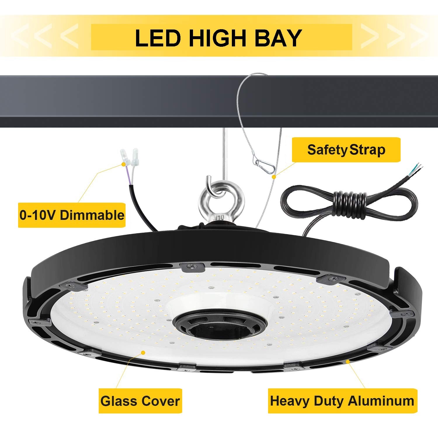 NG UFO 240W 508 BNG 240 Watt UFO Round High Bay LED Light Fixture 33 8 NuGen LED Solutions