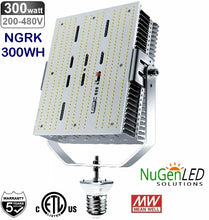 Load image into Gallery viewer, SALE - NGRK-300WH LED DLC Shoebox Retrofit Kit 36,083LM 5YR Warranty 5000K 200-480V