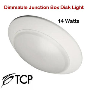 12 Pack TCP LED Disk Dimmable Junction Box Disc Downlights 14 Watt 1100Lm SDL61D30K SDL61D50K 5000 Daylight