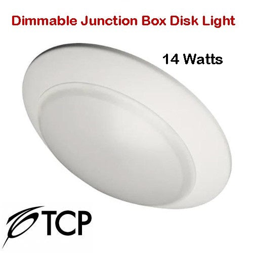 12 PACK - TCP LED DISK DIMMABLE JUNCTION BOX DISC DOWNLIGHTS 14 Watt 1100LM SDL61D30K SDL61D50K