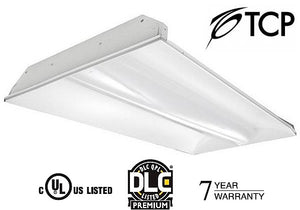 TCP 2X4 3 Selectable Wattage Center Basket Volumetric Troffer 5000k or 4100k TRV4UZD3850K TRV4UZD3841K DLC PREM 7YR WARRANTY 29 38 46 WATT
