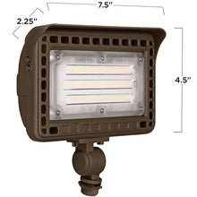 Load image into Gallery viewer, TCP 50w LED Flood Light 6250 lumens Choose 4000k 5000k 1/2 in Knuckle or Yoke Mount FLKUA3W40KBR FLKUA3W50KBR FLYUA3W40KBR FLYUA3W50KBR